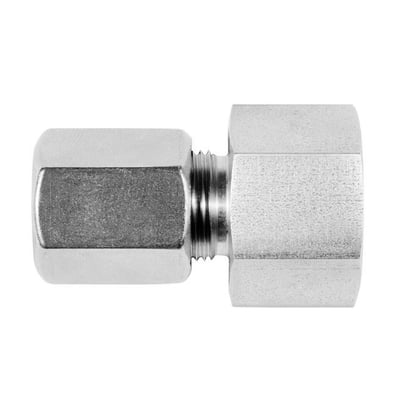 Syrefast T-rør i rustfrit stål med udvendigt gevind, 8 mm x 1/4'', tåler 200 bar.