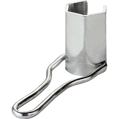 Nærbillede af Jacob 20 mm forskruningsnøgle, viser prægningen 'SW 33' og det robuste, galvaniserede stålmateriale.