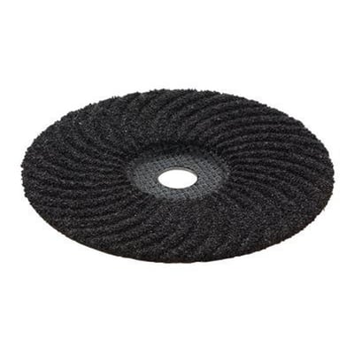 Fikroflex skrubskive FK100, korn 24, med en huldiameter på 22,2mm til grov slibning af komposit og sten.