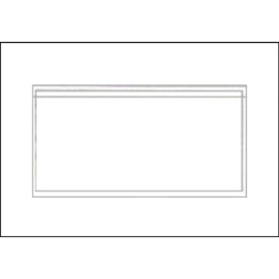 Selvklæbende polylomme i størrelsen 225x122mm, lavet af gennemsigtig plast uden tryk, klar til at fastgøre følgesedler på pakker.