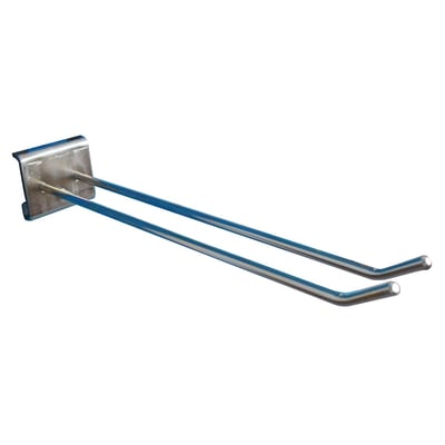 Maskinfabrikken Universal dobbelt værktøjskrog på 250mm, fremstillet af metal med to kroge på 35 graders vinkel.