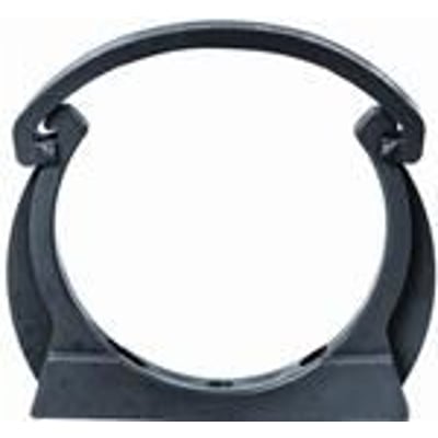 Georg Fischer rørbærer i PP til 20 mm rør med integreret låsebøjle, klar til montering.