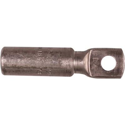 Elpress aluminium kabelsko AK150-12 til 150/185mm² ledere med M12 laske, vist med hvid baggrund.