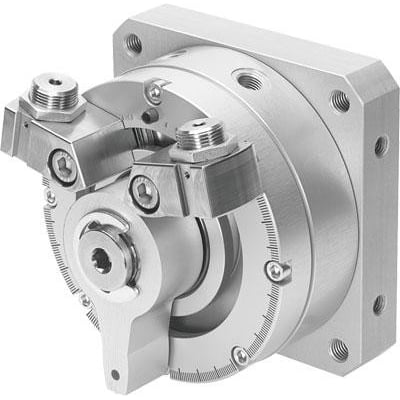 Festo semi-rotary drive DSM-16-270-P-A-B i metal med justerbar rotationsvinkel og fast stop.