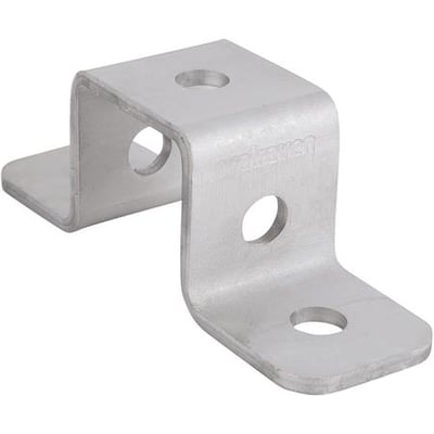 Walraven BIS Strut overfald i rustfrit stål, 41x41mm, med tydelige huller til montering.