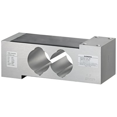 Siemens Siwarex WL 260 vejecelle SP-S AB, 100kg, C3, fremstillet i aluminium med IP65-klassificering og synlige mærkater.