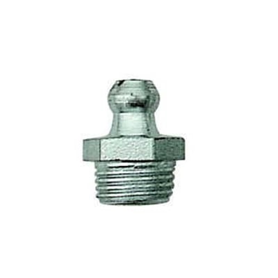 H1 lige smørenippel i rustfrit stål med metrisk M5x0,8 gevind til fedtsmøring.