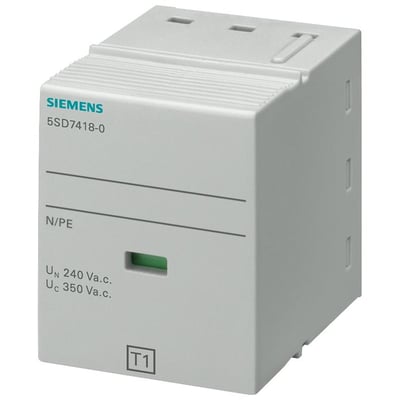 Siemens 5SD7418-0 plug-in modul til overspændingsbeskyttelse, type 1 N-PE, UC 350V.