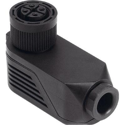 Festo NTSD-WD-11 nettilslutningsdåse til ventilstik med en kabeldiameter på 5-11 mm og en sort plastkonstruktion.