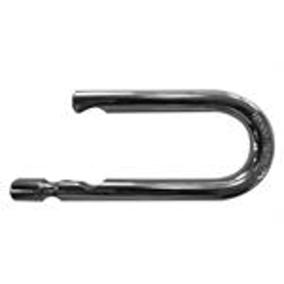 Abus løs bøjle til hængelås 812, 50 mm lang, fremstillet af blankt metal med synlige udskæringer.