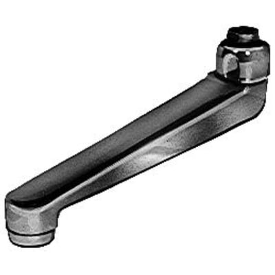 Grohe udløbstud i blank krom finish med en længde på 185 mm, designet til armaturer. Visuelt enkelt og stilrent.