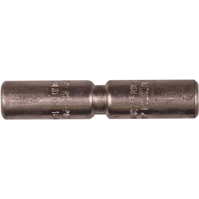 Elpress Al-samlemuffe AS70, 70/95mm2, vist uden skillevæg med graverede specifikationer.