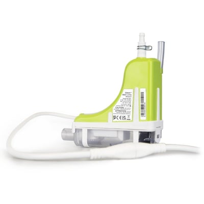 Aspen Silent+Mini Lime kondenspumpe type FP3322/5 i limegrøn og hvid med tilslutningsslange.