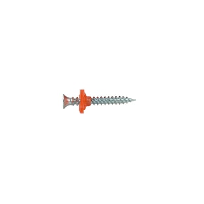 EJOT FG-fibergipsskrue på 3,8 x 41 mm, set fra siden med forsænket hoved og orange bånd omkring skaftet.