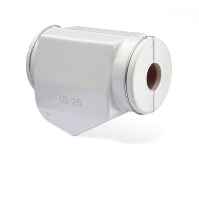 IMI TA isoleringsskål til 2" STAD-ventil, 50mm diameter, vist med åben side på hvid baggrund.