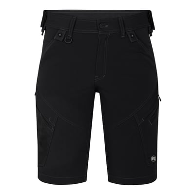 Engel X-treme shorts model 6367 i sort, fremstillet i 4-vejs stretch materiale med synlige lommer og grå syninger.