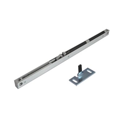 KG 50 dæmper med en lang, slank metalprofil og en separat monteringsplade med en tapp.