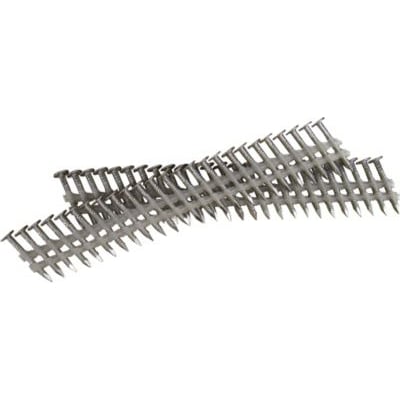 Nobe ringsøm i rustfrit stål, 2,5x25 mm, vist samlet på en liste for nem håndtering, 2000 stk i alt.