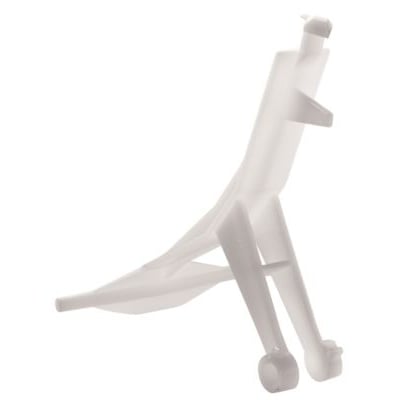 Hvid Grohe aktuator til Rapid SL skylleventil, set fra siden med en let diagonal vinkel på hvid baggrund.