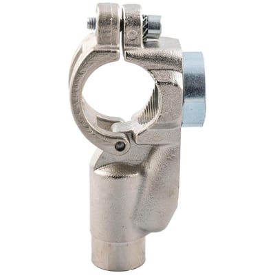 Værktøj til anboring i 40mm, fremstillet af metal med en robust klemme og bolt-system for sikker montering på rør.