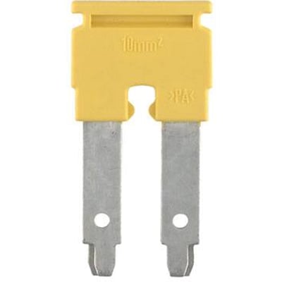 Weidmüller ZQV 10/2 laske med fjederterminal i gul PA isolering, mærket 10mm².