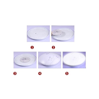 Oversigtsbillede der viser trin for trin samling af LEDlife 9W LED indsatsen.