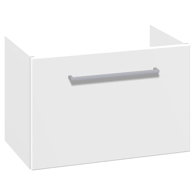 Dansani Mido+ vaskeskab i hvid mat med en integreret grebslinje og én skuffe, 60 cm bredde.