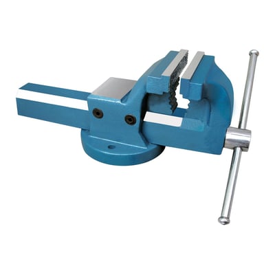 Diesella professionel stålsmedet bænkskruestik med 180 mm kæber, fuldstøbte rørkæber og stor ambolt.