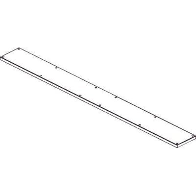 Cubic dæksel C1x9, et rektangulært dæksel med markeringer langs kanten, vist i en perspektivisk tegning.