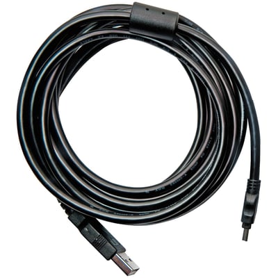 Siemens SINAMICS G120D USB interface kabel på 2,5 meter, sort og snoet, klar til brug.