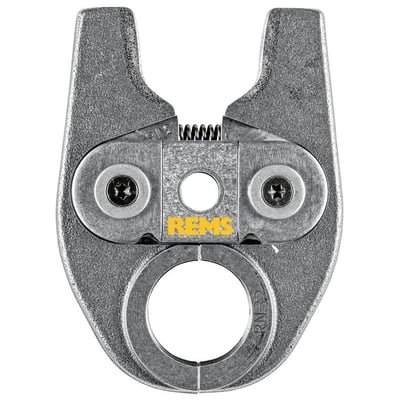 REMS pressbakke mini RN 32 til Roth PressCheck systemet, lavet af hårdt specialstål med synligt REMS logo.
