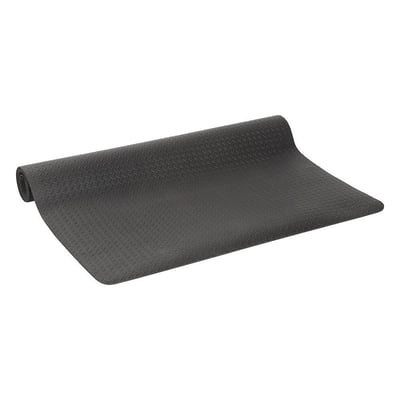 Mørkegrå arbejdspladsmåtte i EVA-skum med dørslagsmønster, 1170 x 2350 mm og 4 mm tyk.