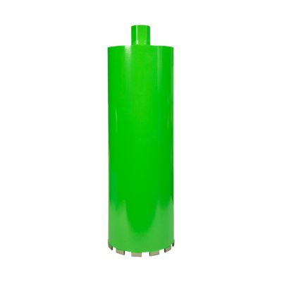 Eibenstock diamantbor Ø161 x 450 mm til vådboring, grønt cylindrisk bor med synlige segmenter langs skæret.