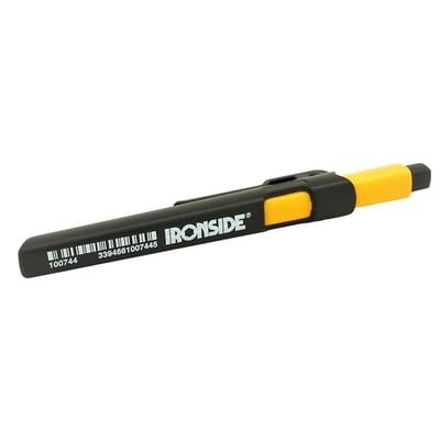 Ironside dybhulsblyant til 2,8 mm stifter, 140 mm lang, med sort hylster og gule detaljer.