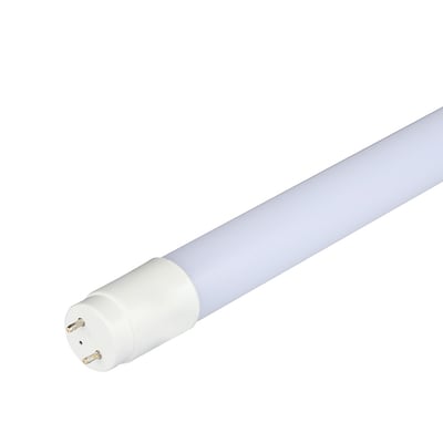 V-TAC Pro T8 LED lysrør på 150 cm med G13 fatning, vist med fokus på den ikke-roterbare ende.