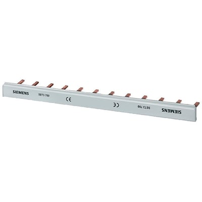Siemens 5ST3 700 samleskinne i grå plast med 16mm² ledere, CE-mærke og 1016mm længde.