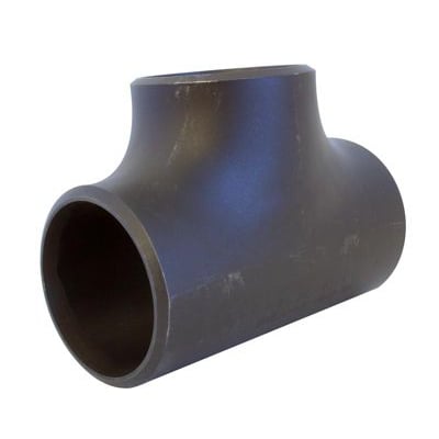 Svejsetee 273 mm diameter med 6,3 mm godstykkelse, fremstillet af sort stål P235GH, i henhold til EN 10253-2.