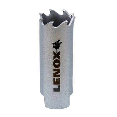 Lenox Carbide Tipped hulsav 17 mm med aggressiv tanddesign og SPEED SLOT®, vist forfra på hvid baggrund.