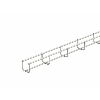 Nærbillede af Legrand gitterbakke TXF 35/35-RS, viser den slanke konstruktion i rustfrit stål og bøjede kanter.