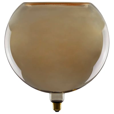 SLV LED Floating Globe pære med røgfarvet grå glasoverflade og E27 sokkel, 300mm i diameter.