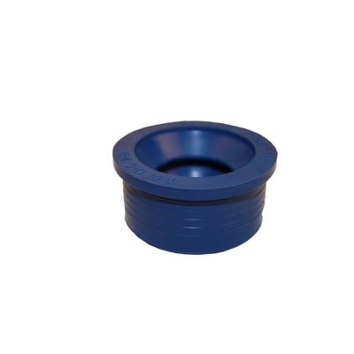 Blå Unico Ma-gi universal gummimanchet, 50/32–40 mm, set skråt oppefra med bred åbning og rillet yderside.