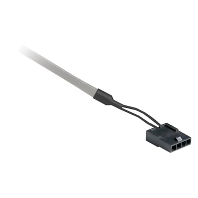Schneider Electric LXM28 STO tilslutningskabel på 1 meter med Molex 4-pin stik og frie ledninger.