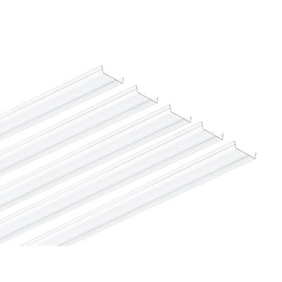 Philips OneEase BN510Z boldsikkert cover til IP23-armatur, vist som lange hvide profiler med formede kanter.