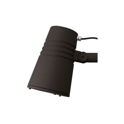 SG Armaturen Spot Wax LED armatur i sort aluminium med justerbart beslag og tilslutningskabel.