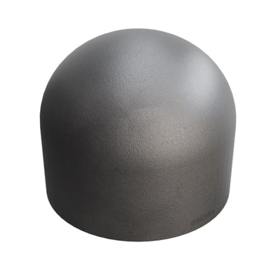 Indura endebund P265GH, 42,4 x 3,6 mm, H: 38 mm, fremstillet af P265GH stål med synlig Indura logo.