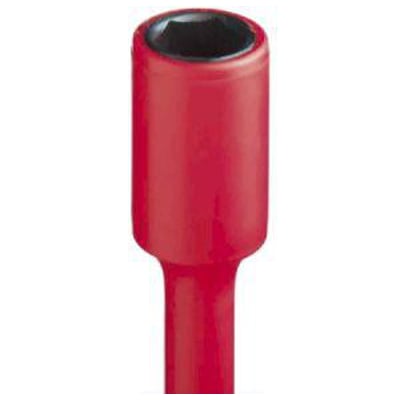 Rødt topnøgleværktøj fra LAUS med 7x125 mm dimension og 1000V isolering, vist i et isoleret nærbillede på hvid baggrund.