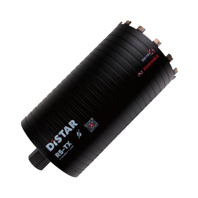 Distar diamantkernebor Ø182mm RS-TX til tørboring i beton med soft slag og 5/4 gevind.