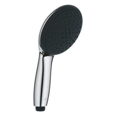 Grohe Vitalio Start 110 II håndbruser i krom med en mørkegrå bruseregulering og 1/2" tilslutning.