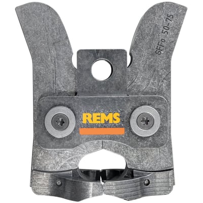 Rems GFFo 50-75 presstang til Geberit FlowFit, lavet af hærdet specialstål, til rørdimensioner 50-75 mm.