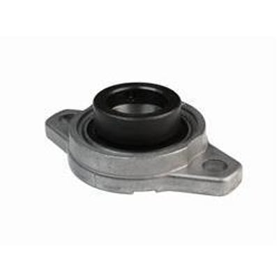 Asahi UFL 004 komplet lejehus med 2 huls, vist med en grå metalbase og sort indre leje på hvid baggrund.